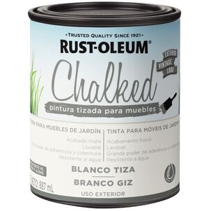 Pintura Chalked Tizada Exterior Blanco Tiza Rust Oleum